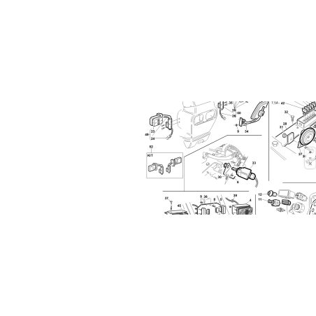 VERDRAHTETES KABEL FÜR ORIGINAL KUBOTA GIANNI FERRARI RH FRONTSCHEINWERFER 95162201001 | Newgardenstore.eu