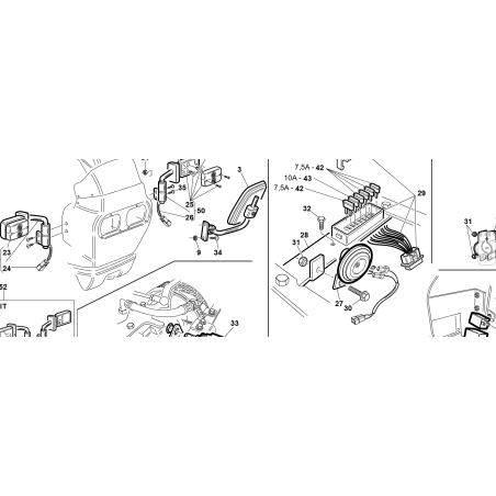 CAVO CABLATO X FANALE ANTERIORE SX ORIGINALE KUBOTA GIANNI FERRARI 95162201101 | Newgardenstore.eu