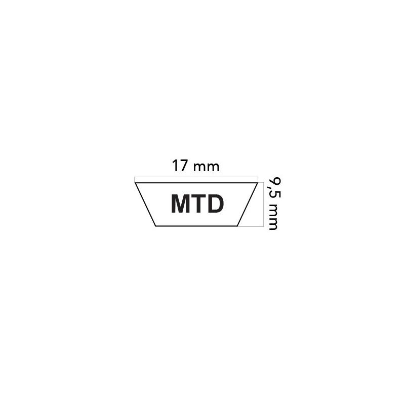 Cinghia trattorino rasaerba MTD H180 42 pollici 754-0371 613371