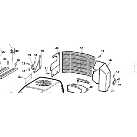 PROTEZIONE CALORE SX PREMONTATA ORIGINALE KUBOTA GIANNI FERRARI 95514230000 | Newgardenstore.eu