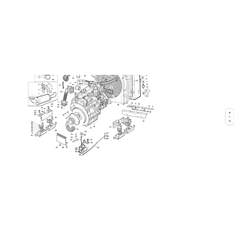 SPORTELLO SCARICO COMPL. ZNT ORIGINALE KUBOTA GIANNI FERRARI 95410160000