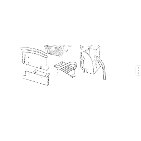 GRIGLIA RITEGNO CINGHIE COMPL. ORIGINALE KUBOTA GIANNI FERRARI PZ95561180000 | Newgardenstore.eu