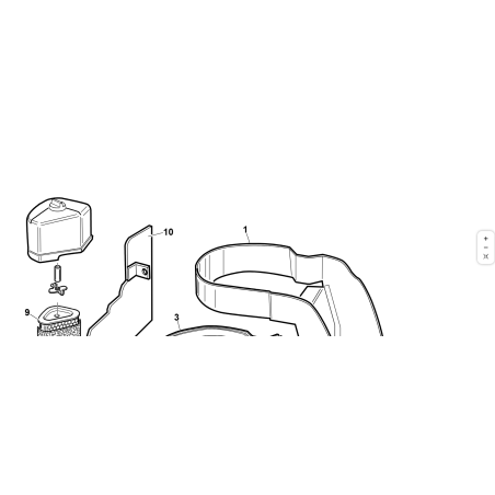 PROTEZIONE CALORE DX KOHLER COMPL. ORIGINALE KUBOTA GIANNI FERRARI PV95564110000 | Newgardenstore.eu