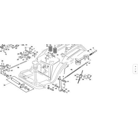 SUPPORT MICRO PDP GALVANISÉ COMPLET D'ORIGINE KUBOTA GIANNI FERRARI PZ95541160000 | Newgardenstore.eu