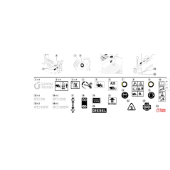 "DEZ. ""MIN-MAX"" SCHWARZ VORABSTAND" ORIGINAL KUBOTA GIANNI FERRARI 00555200366 | Newgardenstore.eu