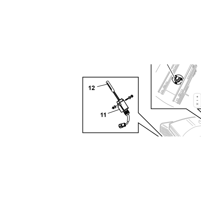 TUBO PROLUNGA PENNA MICRO CESTO L-95MM ORIGINALE KUBOTA GIANNI FERRARI 95599000170