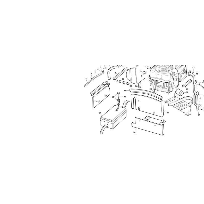 PLAQUE DE FERMETURE DE COURROIE ORIGINALE KUBOTA GIANNI FERRARI PV95561000007
