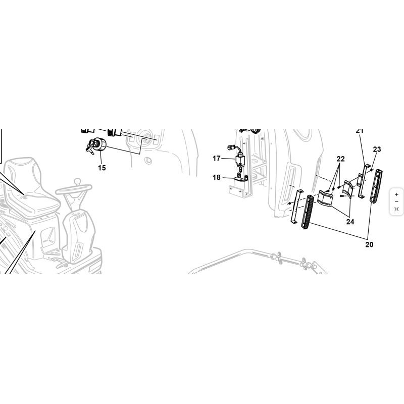 SUPPORTO MICRO STOP ZNT ORIGINALE KUBOTA GIANNI FERRARI 92111000005