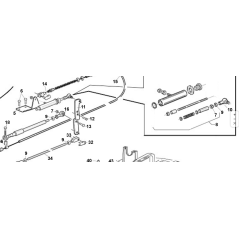 LEVIER DE GROUPE HYDROSTATIQUE GALVANISÉ ORIGINAL KUBOTA GIANNI FERRARI PZ95533270001 | Newgardenstore.eu