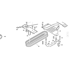 LEVIER DE VERROUILLAGE BY-PASS GALVANISÉ D'ORIGINE KUBOTA GIANNI FERRARI PZ95533000013