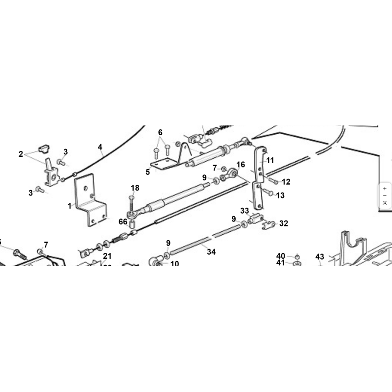 ORIGINAL KUBOTA GIANNI FERRARI MECHANICAL CYLINDER FIXING BRACKET ZNT PZ95533000004