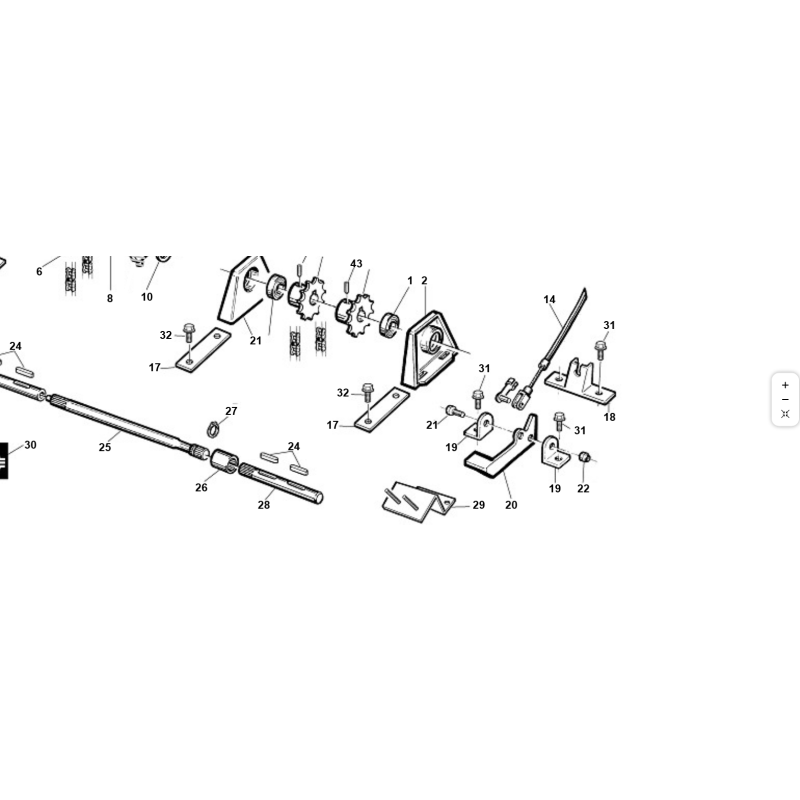 ANGOLARE FISSAGGIO PEDALE BLOCC. ORIGINALE KUBOTA GIANNI FERRARI PZ95500000055