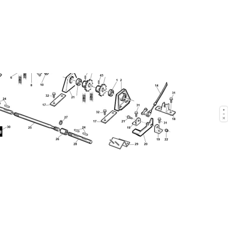 ÁNGULO DE FIJACIÓN DEL PEDAL DE BLOQUEO ORIGINAL KUBOTA GIANNI FERRARI PZ95500000055 | Newgardenstore.eu