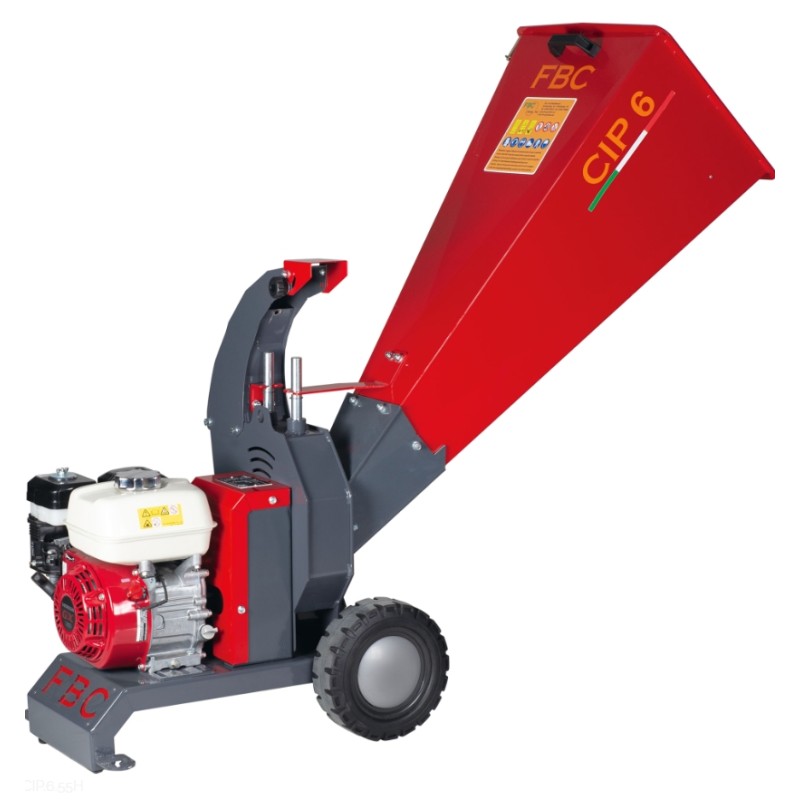 Chipper shredder FBC CIP.6.55H Honda GX 160 cc engine 1 blade 4 hammers