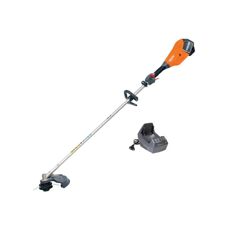 OLEOMAC BCi 35 40V brushcutter with 5Ah battery and CRG-40V charger