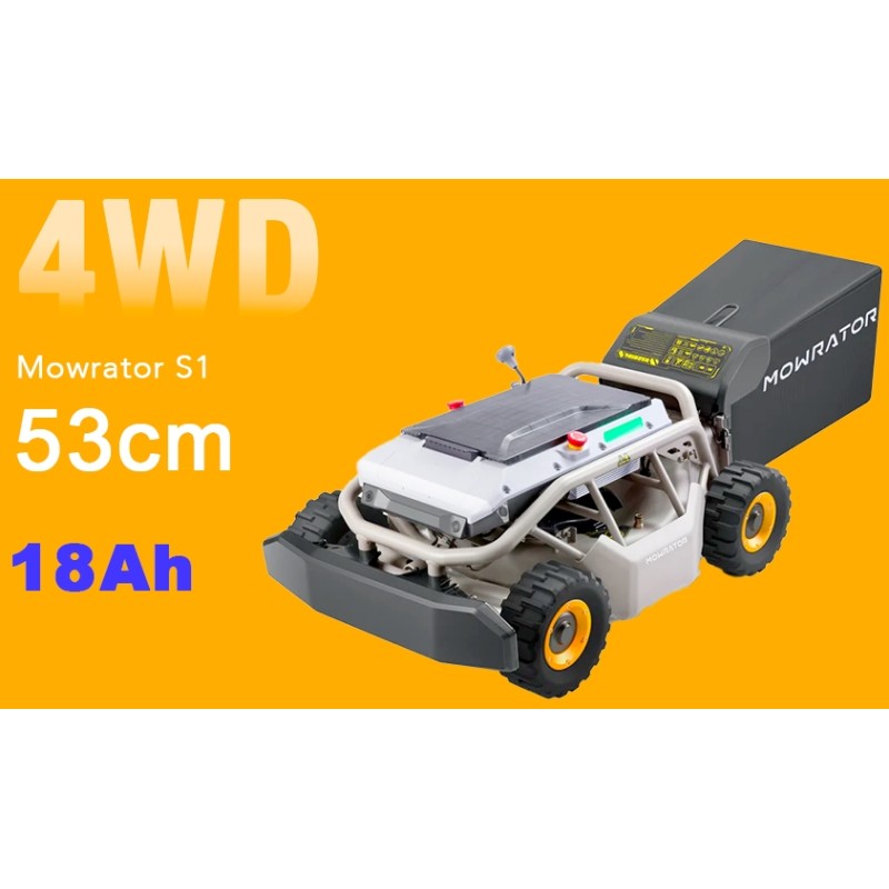 Robot tagliaerba radiocomandato MOWRATOR S1 4WD PRO diametro taglio 53 cm