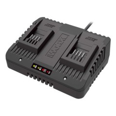 WA3772 - Cargador de baterías Worx de 20 V con doble estación | Newgardenstore.eu