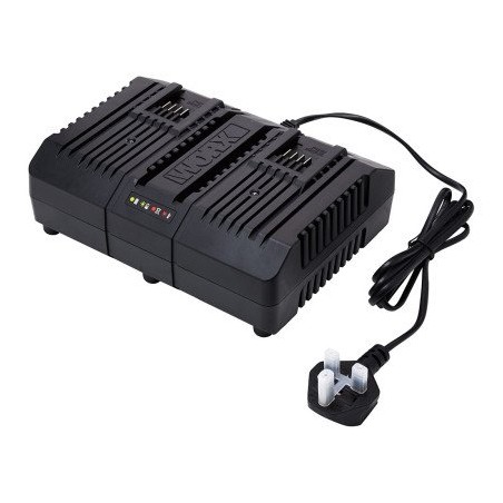 WA3883 - Cargador rápido de doble estación Worx de 20 V