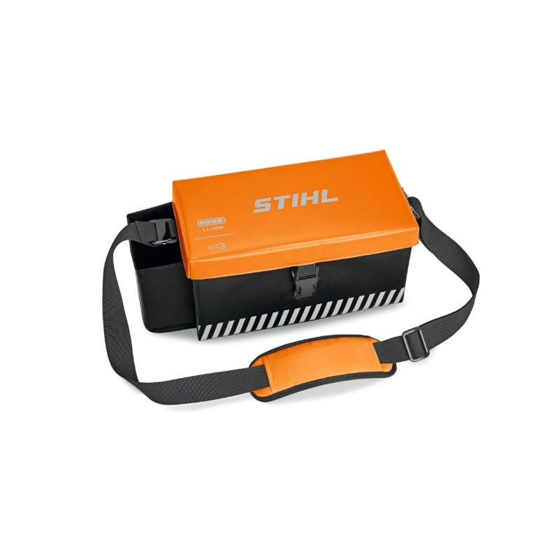 Bolsa de hombro STIHL KOMBI para transportar baterías y aceite de cadena