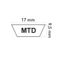 MTD SG155 A series lawn tractor belt 7540626 613626