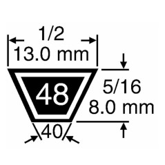 Mähertraktor Riemen MURRAY OLEOMAC MARATHON 12.5 94608 680114