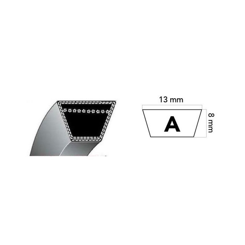 Courroie pour tondeuse à gazon A88 2290 mm 640088
