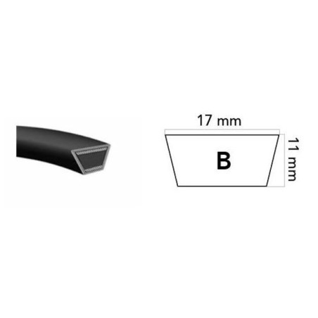 Lawn tractor mower belt B85 2229 mm 650085 | Newgardenstore.eu