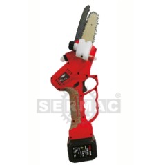 Motosierra mini PRO.TOP de 25 V con batería, barra de 13 cm, batería y cargador incluidos.