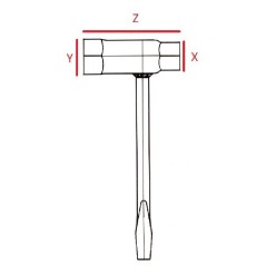 SPARK PLUG COMBINATION WRENCHES 54.120.0077 | Newgardenstore.eu