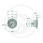 Manomètre analogique WIKA 85000434, 400 bar, diamètre 63 mm
