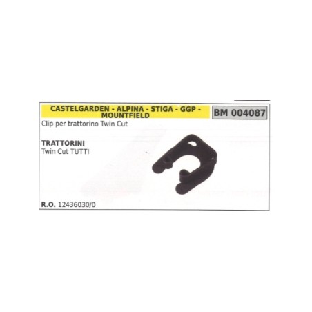 Clip CASTELGARDEN pour tracteur de pelouse Twin Cut tous 12436030/0 | Newgardenstore.eu