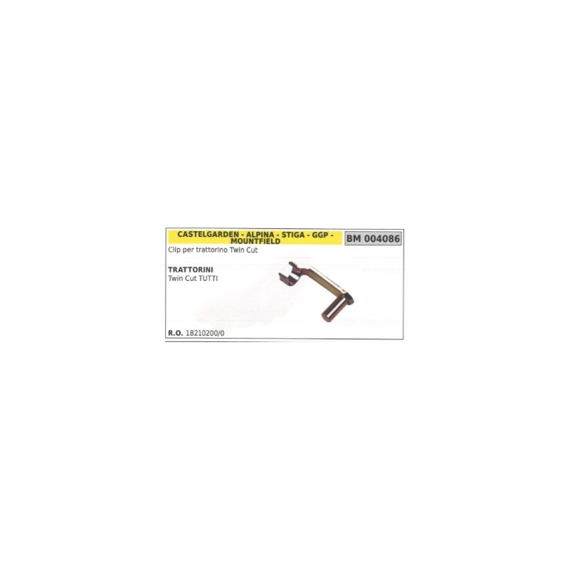 Clip CASTELGARDEN para tractor de césped de doble corte todo 18210200/0