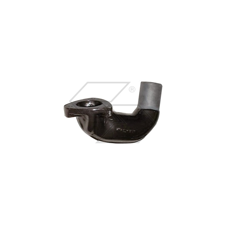Enamelled cast-iron elbow manifold for silencer models A10525