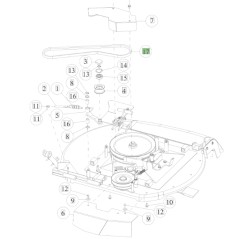 Cinghia trattorino tagliaerba rasaerba RMK151 ORIGINALE OREC O89-6123-004802 | Newgardenstore.eu