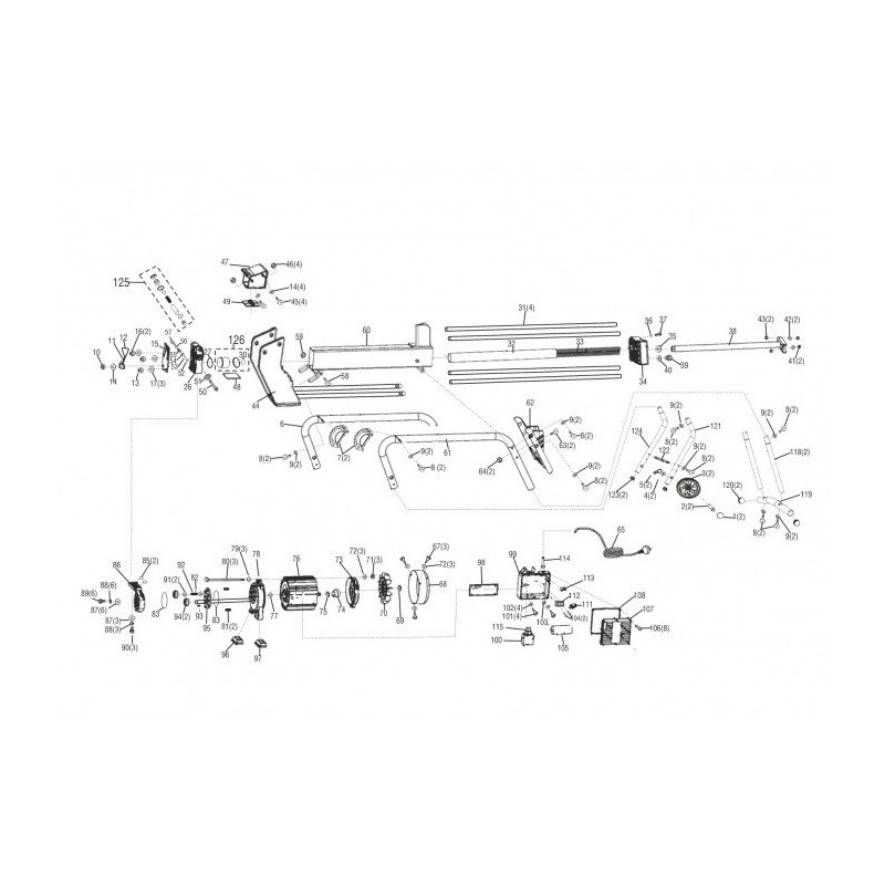 Tappino Gamba Spaccalegna 463640 ORIGINALE AL-KO