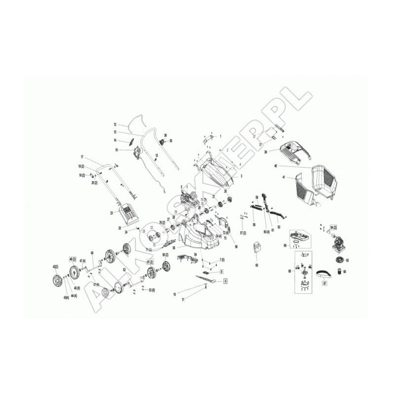 ORIGINAL AL-KO Klingenhalter 412825