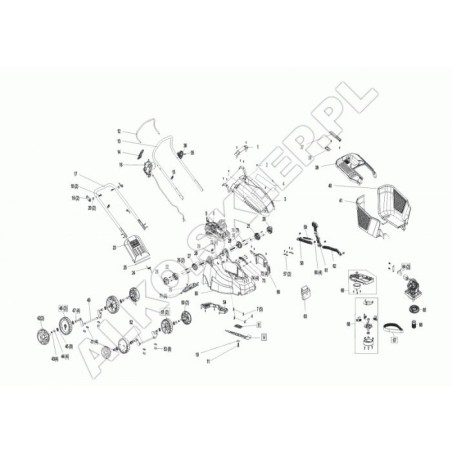 Support de lame ORIGINAL AL-KO 412825 | Newgardenstore.eu