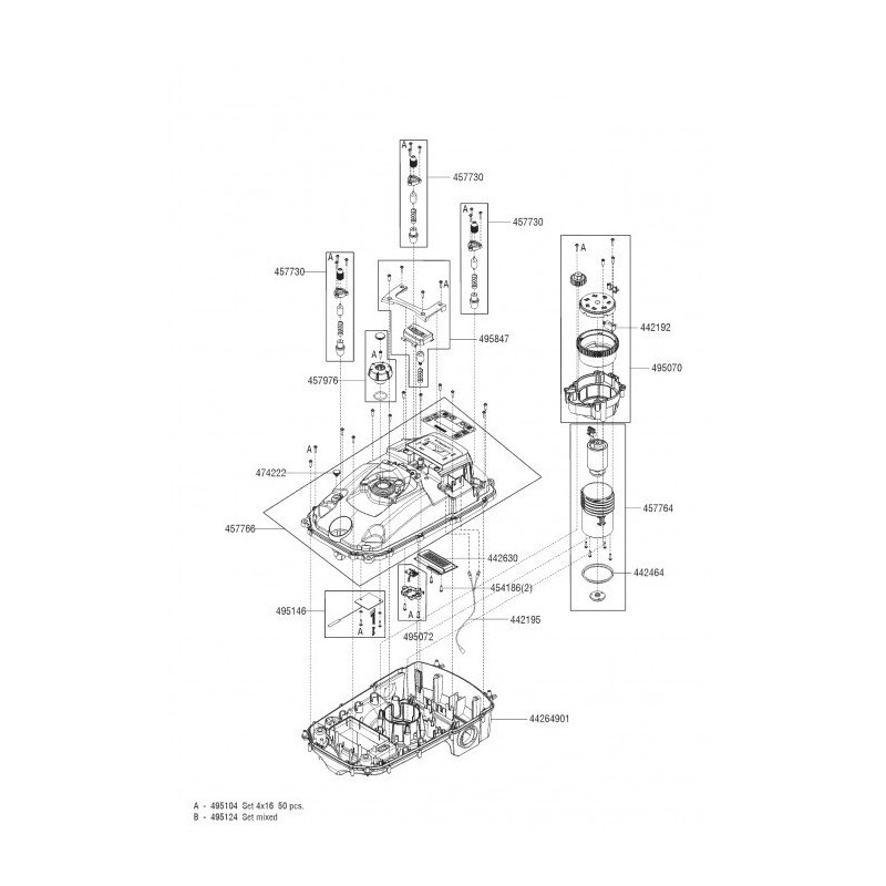 Cavetto Ricarica R500/700 442195 ORIGINALE AL-KO