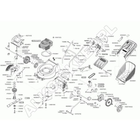 Tira de cubierta de cesta AL-KO original 46346540 | Newgardenstore.eu