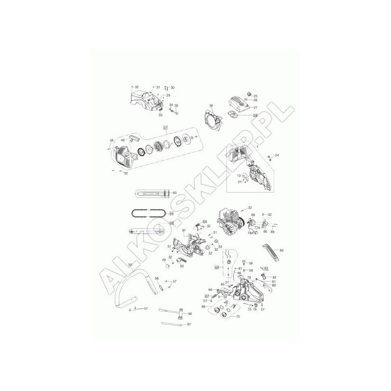 AL-KO 414505 Original Accelerator Linkage