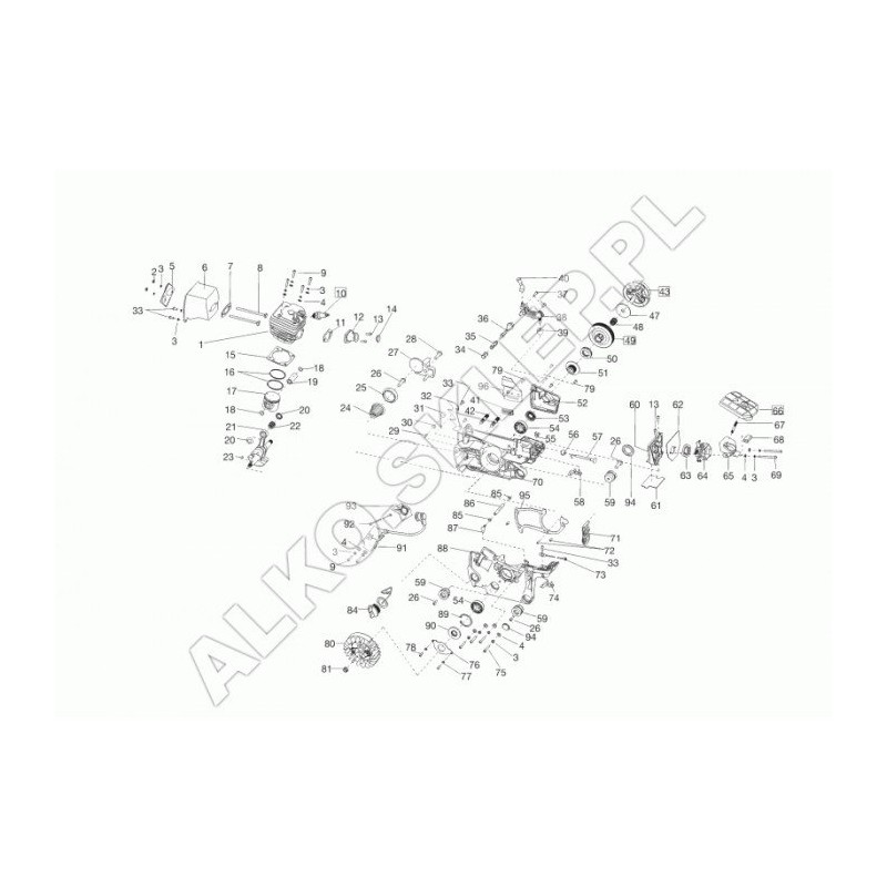 Segment de piston 414384 ORIGINAL AL-KO