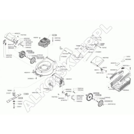 Supp. Ruota Dx 46048330 ORIGINAL AL-KO | Newgardenstore.eu