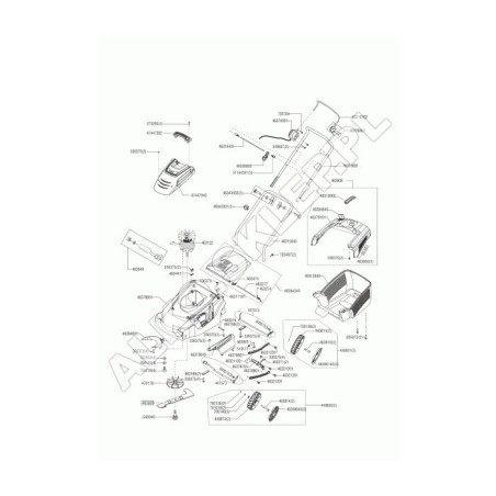 Kit de tornillos para manija (Alternativa n.° 527748) 46343002 ORIGINAL AL-KO | Newgardenstore.eu