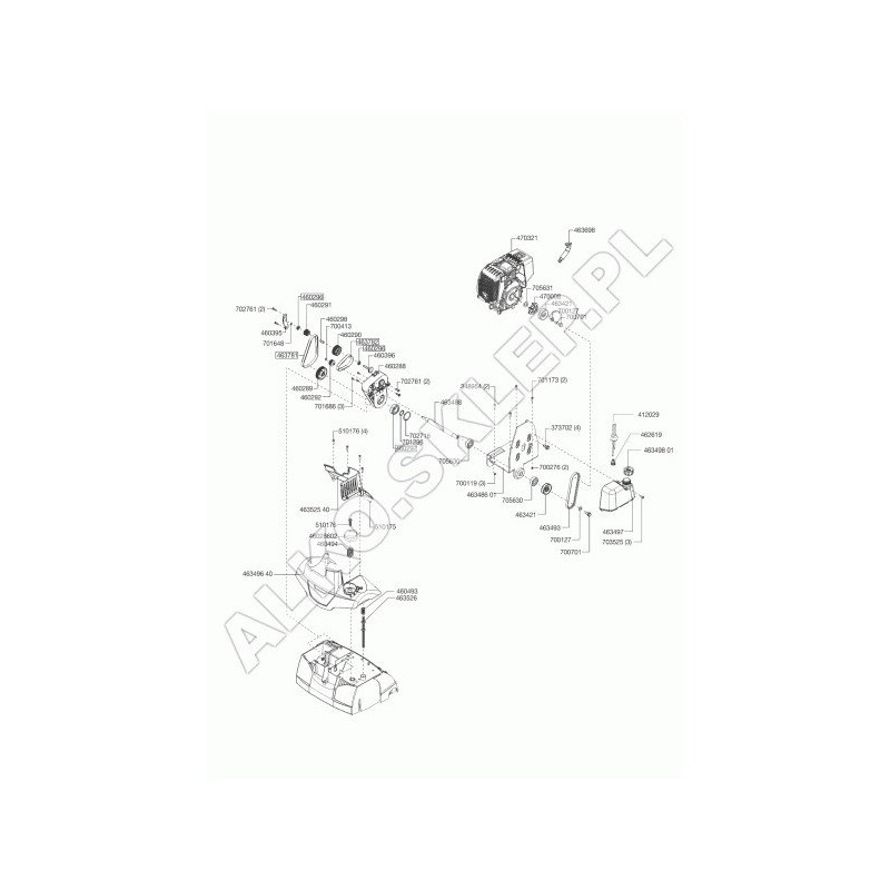 Tubo Carburante Con Ugello 14 412029 ORIGINALE AL-KO