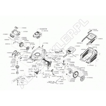 Copricinghia 51 Highline Corto 47455601 ORIGINALE AL-KO | Newgardenstore.eu
