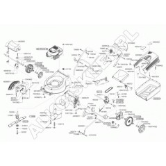 Copricinghia 51 Classic 46266401 ORIGINALE AL-KO