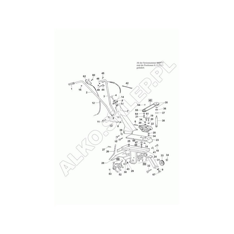 Acceleratore 1030-950 405127 ORIGINALE AL-KO