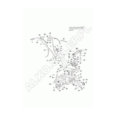 Accélérateur 1030-950 405127 ORIGINAL AL-KO | Newgardenstore.eu