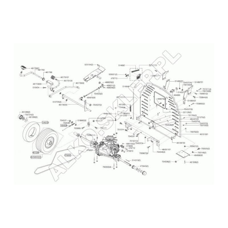 Comp. de signal de panier complet 521339 ORIGINAL AL-KO