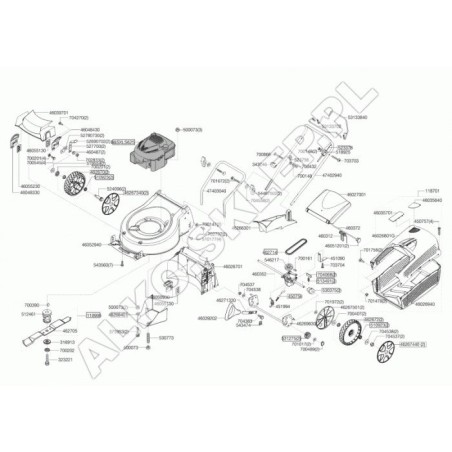 Original AL-KO DCS3143 531275 Engranaje Semovente | Newgardenstore.eu